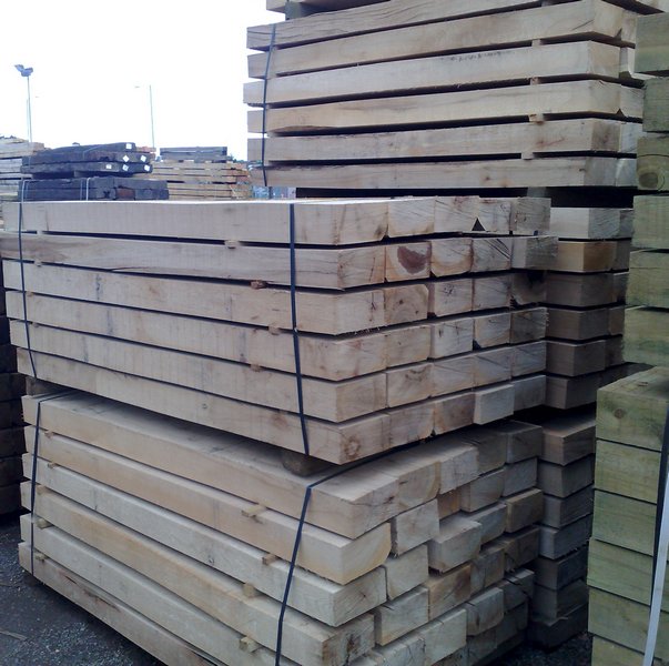 New Untreated European Oak Sleeper